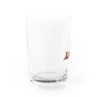 kiichacoの-犬- よこたわるみかん Water Glass :left