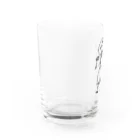 橙色の歩く少女 Water Glass :left