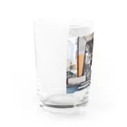 さんだるズのさんだるズ　まみぞうとあずき Water Glass :left