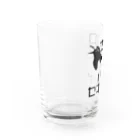 コンぎつねデザイン工房の畑のセグロセキレイさん Water Glass :left