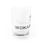 wokasinaiwoのヲカシナイヲ手書き風ロゴ Water Glass :left