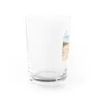 咲月の巨大パグ Water Glass :left