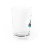 ニャジロウショップSUZURI店のヤポンスキーこばやし画伯潜水艦グラス Water Glass :left