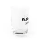 おろしぽんづ超公式グッズショップの深夜の空腹はお水で満たす グラス左面