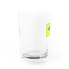 ハッピーなナタリーのワニさんガラスコップ Water Glass :left