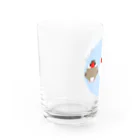 rodentのドット文鳥ズ Water Glass :left