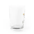 械海の巣ごもり猫とダンベルとプロテイン Water Glass :left