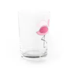 サのてきとうフラミンゴ Water Glass :left