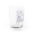 凩 灯のねむり鯨(線画) Water Glass :left