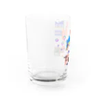 カノコの店番ちゃんトロちゃんとシャボン Water Glass :left