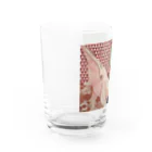 なっちゅ雑貨店の導き（赤くじら） Water Glass :left