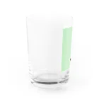 cumincuminのサッカー少年黒ユニフォーム Water Glass :left