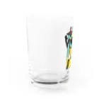 huroshikiの夏のアヌビス神 in the beach Water Glass :left