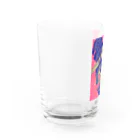 strtの猫のラテモカグッズ Water Glass :left