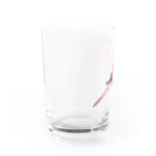まめるりはことりのアキクサインコ　ピンク【まめるりはことり】 Water Glass :left