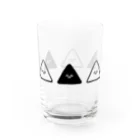 かんづめ亭のならんださんかく▲ものくろ Water Glass :left