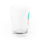 なでしこ@デザインのチョコミントアイスクリーム Water Glass :left