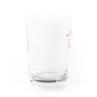 toromiのわんこ温泉グラス　ピンク Water Glass :left