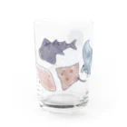 へんにゃり鮮魚店のエイさんのなかまたち Water Glass :left