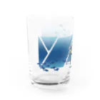 柚子花(ゆずは)の海を飲む Water Glass :left