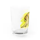 依乃王里【生き物交尾シリーズグッズ】のLove・ライオン背面デザイン白色バージョン Water Glass :left