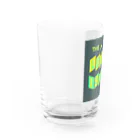 ザ ロングアイランド アパレルの平行四辺形デザイン イエロー×グリーン×チャコール Water Glass :left