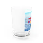 kanako-mikanの空飛ぶチョビーマン Water Glass :left