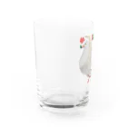 AKのしろい　とり　ハト Water Glass :left