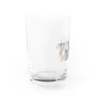 オカユウリ.okayuuriの雨降り silent heart Water Glass :left