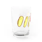 wMoonのリンゴ と バナナ Water Glass :left