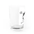 猫しゃちょうのハチワレにゃんこ　高級腹時計 Water Glass :left