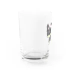 ニコニコ❤︎お肉の黒チワワくん Water Glass :left