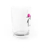 すぅさんのイラストグッズショップの文字デザイン「花」withポエム Water Glass :left