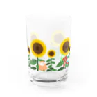 しばの夢工房イラストグッズ店の夏を楽しむ幸せの小人さんたち Water Glass :left