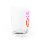 手描きのエトセトラのタピオカ禁止表明 Water Glass :left