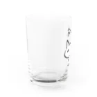 シャケのネコです Water Glass :left