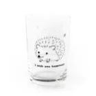 ニーニSHOPのちょうちょとハリネズミさん Water Glass :left