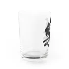 風天工房の楽の旧字体（黒） Water Glass :left