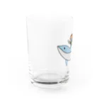 月見うどんのイルカでGo！ Water Glass :left