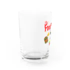 BuhiBuhiBooのフードファイター　ブヒ Water Glass :left