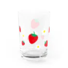 あずきいろのいちごのグラス Water Glass :left