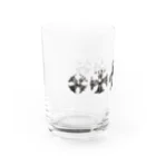 💜Salon de Lucia💜のGreek Crosses Teddy - monochrome Water Glass :left