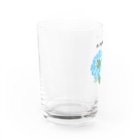 Ashidoriのハナマキトカゲ(あじさい) Water Glass :left