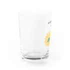 Ashidoriのハナマキトカゲ(ひまわり) Water Glass :left