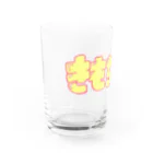 絶滅危惧種　suzuri 店のきもちＥ♡ Water Glass :left