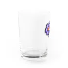 チームナチョスのむらさきのお花 Water Glass :left