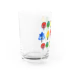 水彩イラストグッズの北欧風水彩の木 Water Glass :left