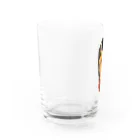 サボテンのかーちゃん色あり枠なし Water Glass :left