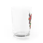 真田幸丸屋  SUZURI支店の真田幸丸(サムズアップ) Water Glass :left