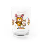 ニャジロウショップSUZURI店のこあぴょんグラス Water Glass :left